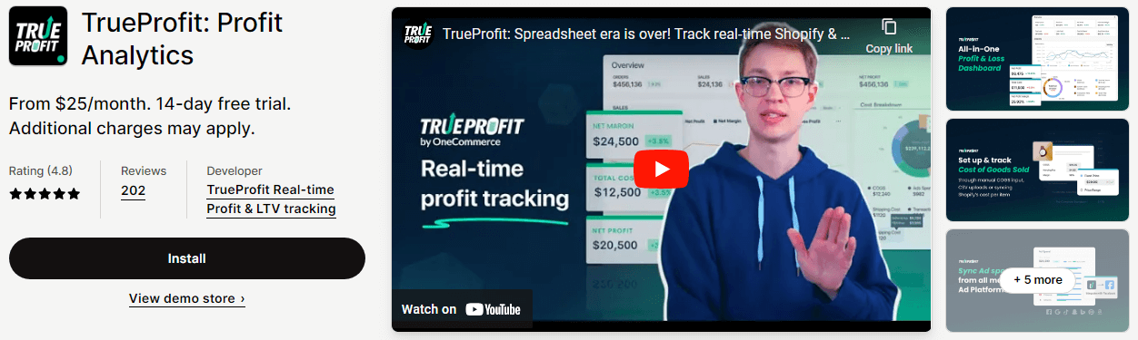 TrueProfit Profit Analytics