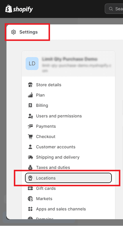 How to Delete Location in Shopify