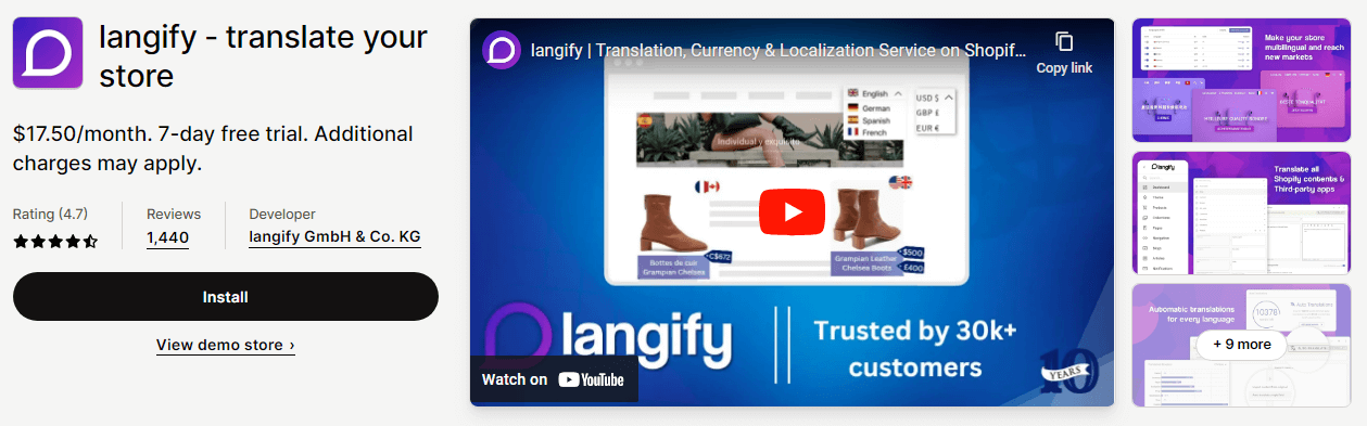 langify ‑ translate your store