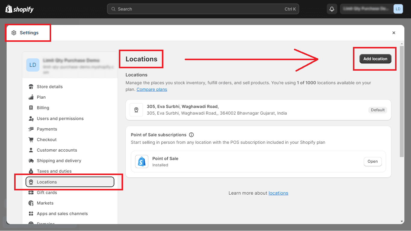 How to Create Locations on Shopify
