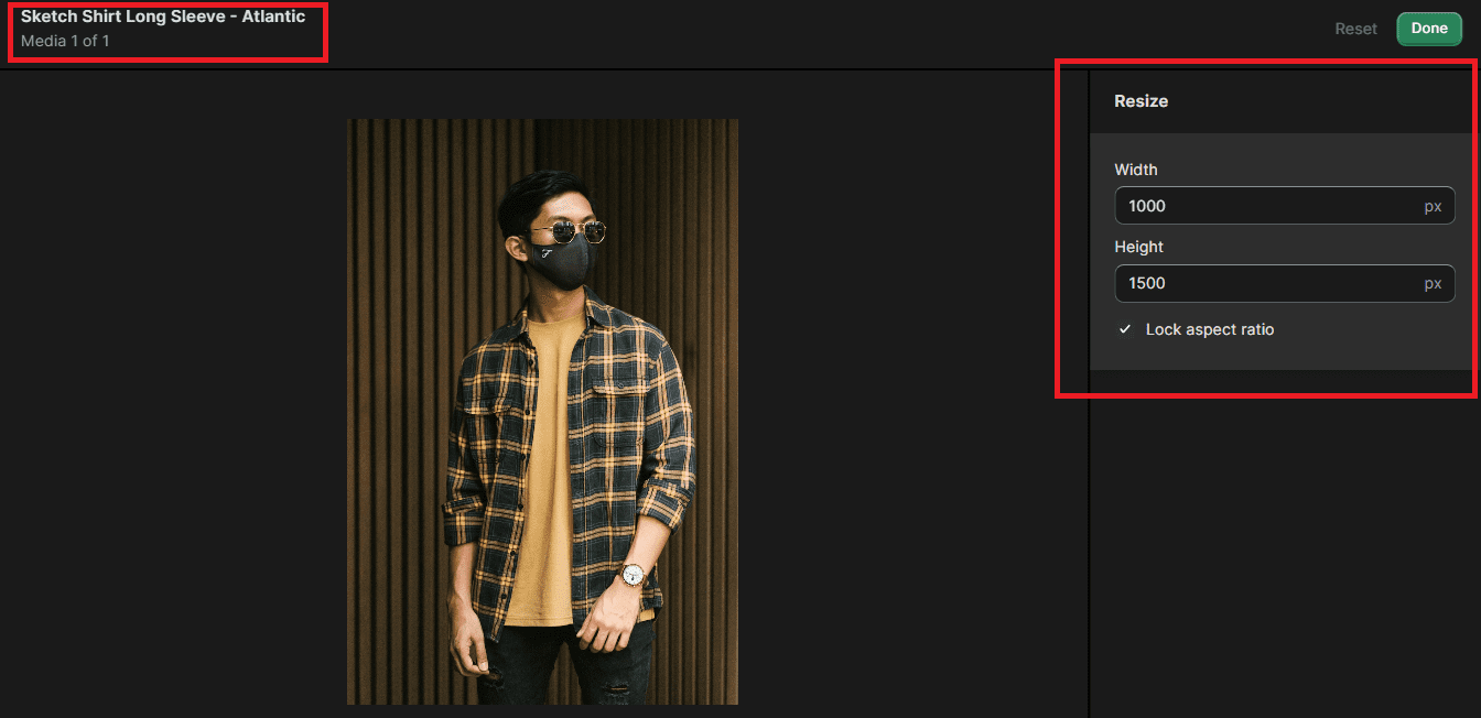 How to Resize Product Image in Shopify