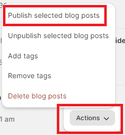 How To Publish Blog Posts In Bulk On Shopify?