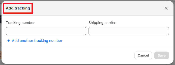 How To Add Tracking Number On Shopify?