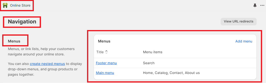 How To Change The Display Order Of Menu Items In Shopify?