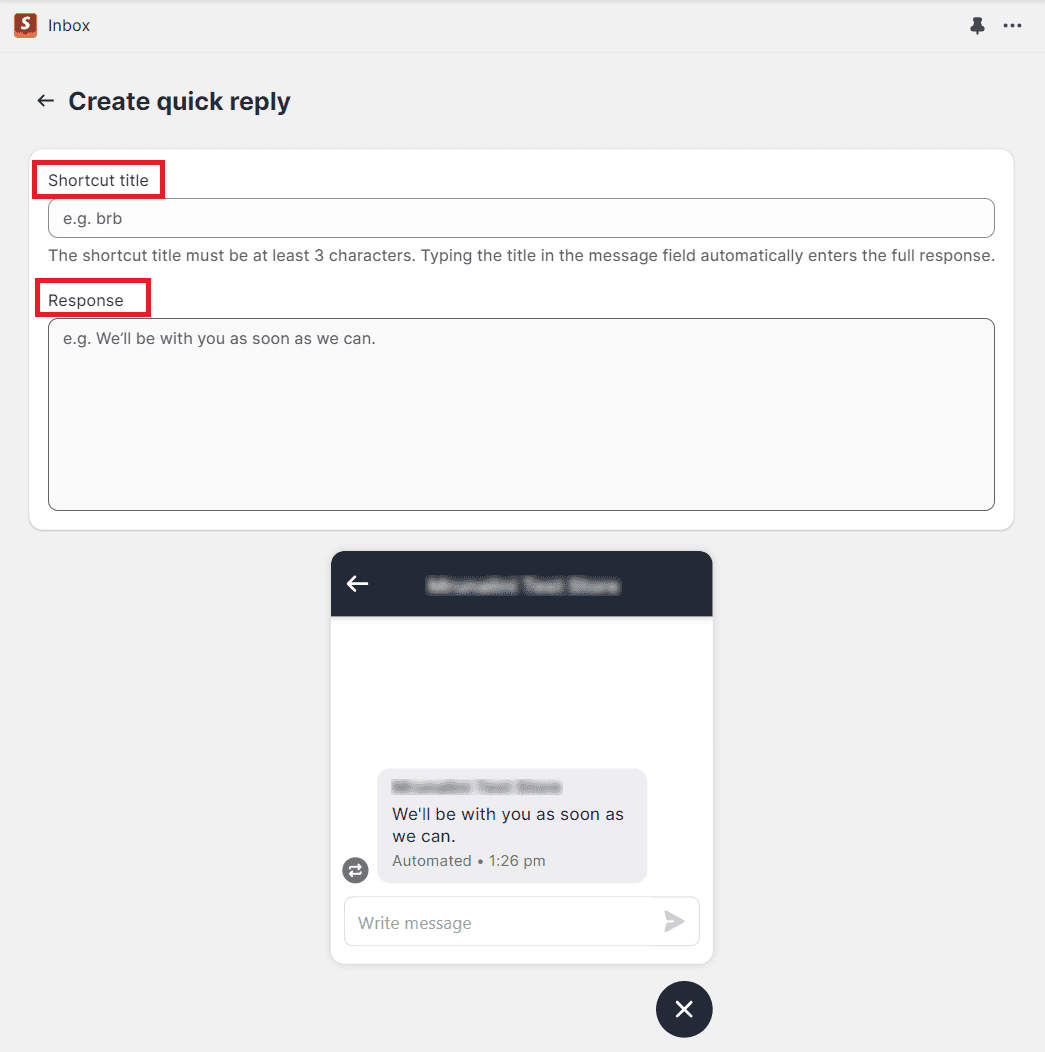 How to Add Quick Replies to Shopify