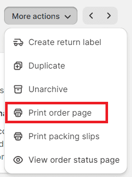 How to Print an Order on Shopify