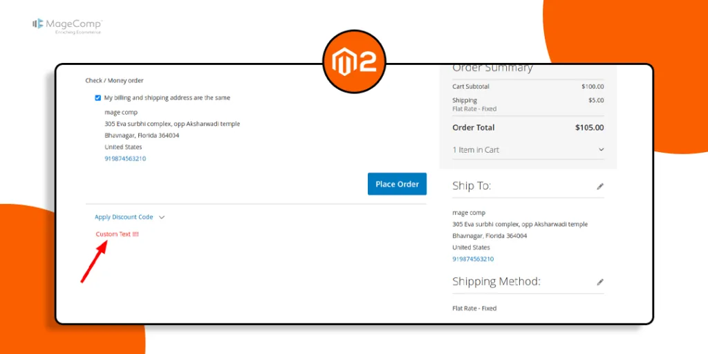 How to Add Custom Text on the Checkout Payment Page in Magento 2