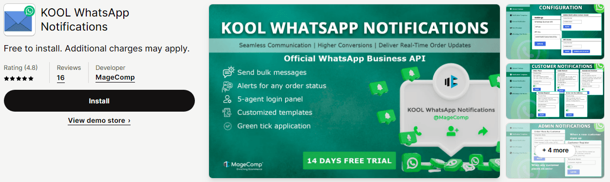 KOOL WhatsApp Notifications