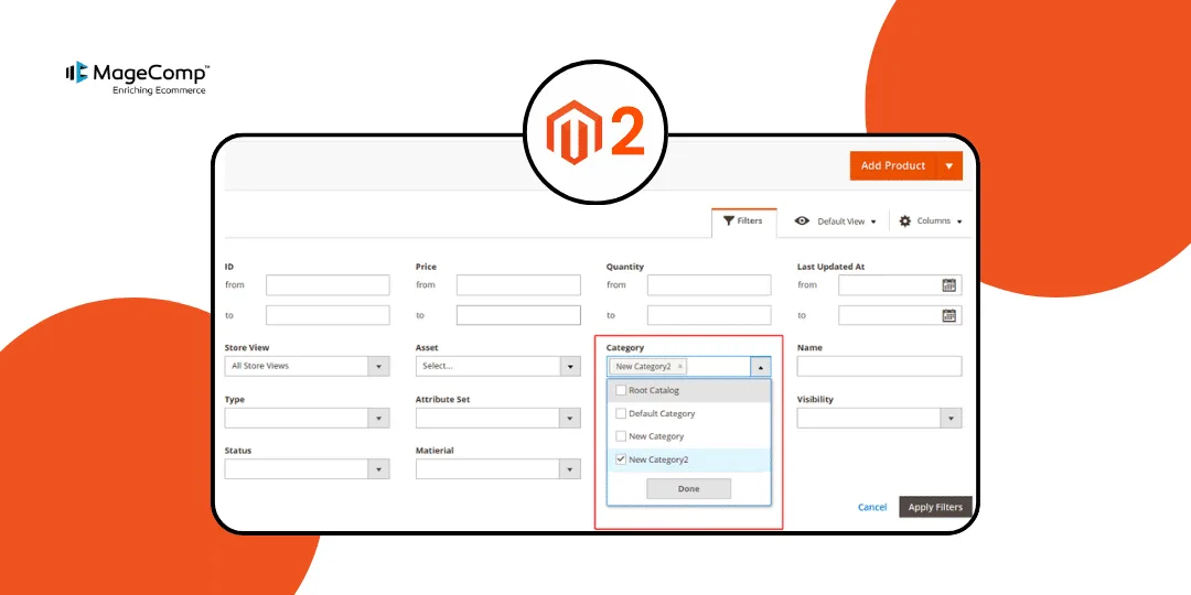 How to Add Category Column with Filter to the Admin Product Grid in Magento 2?