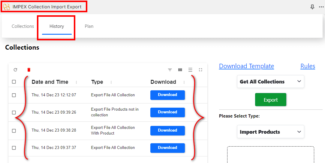 Guide IMPEX Collection Import-Export Journey