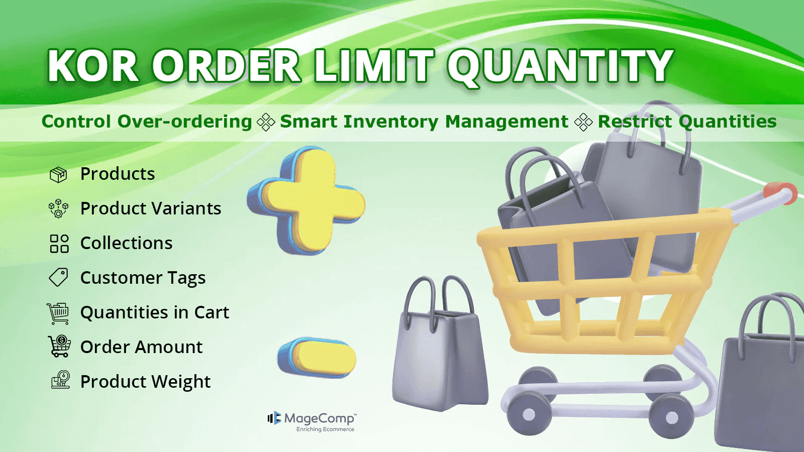 KOR Order Limit Quantity Shopify App by MageComp