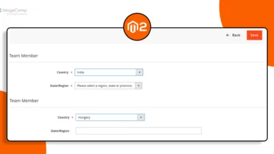 How to Add Region(select or input) Field Based on Country Selection in Admin Form Using UI-Component