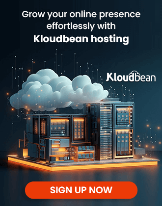 Grow your online presence effortlessly with Kloudbean hosting