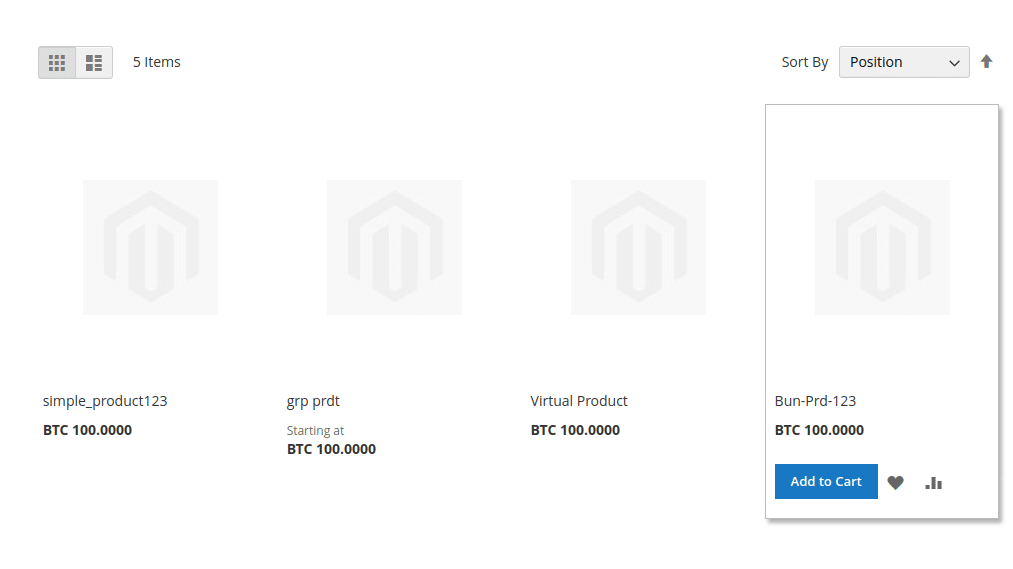 category page custom currency