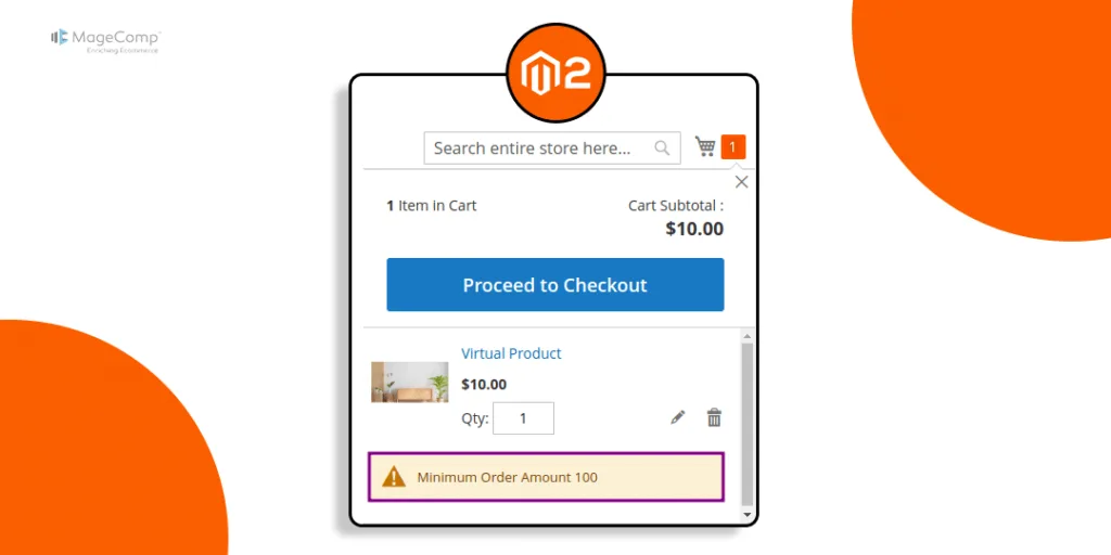 How to Display Minimum Order Amount Message on Minicart in Magento 2