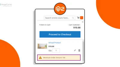 How to Display Minimum Order Amount Message on Minicart in Magento 2