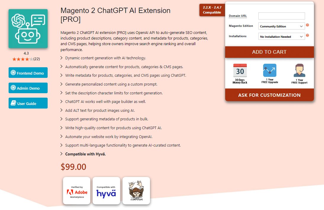 Magento 2 ChatGPT AI Pro