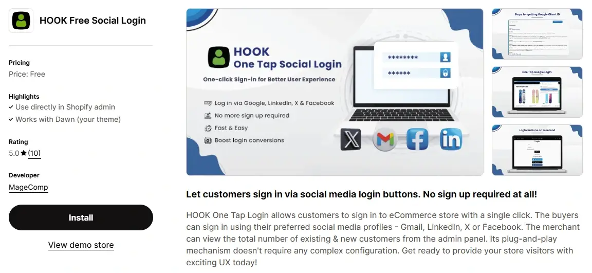 Best Social Login Apps for Shopify Store