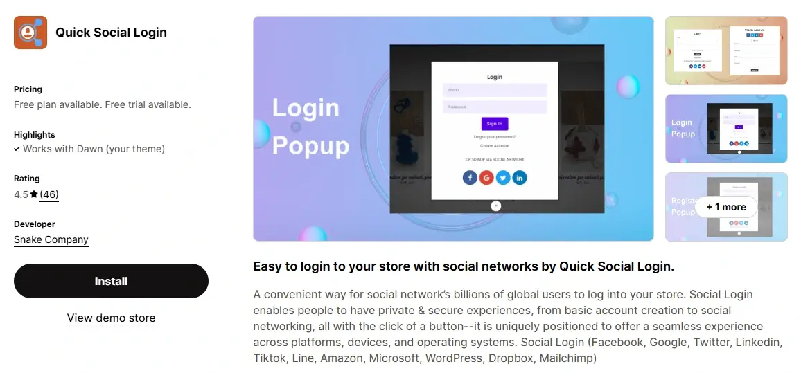 Best Social Login Apps for Shopify Store