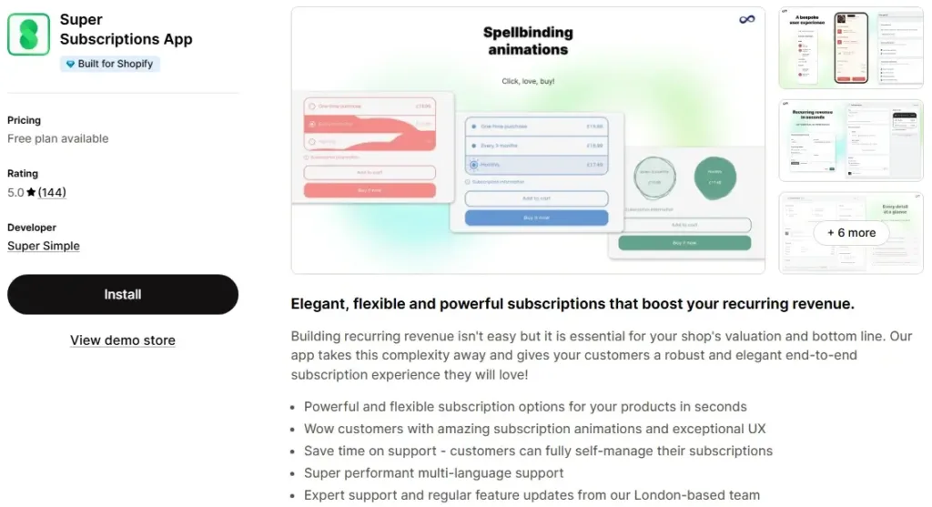 10. Subscriptions App