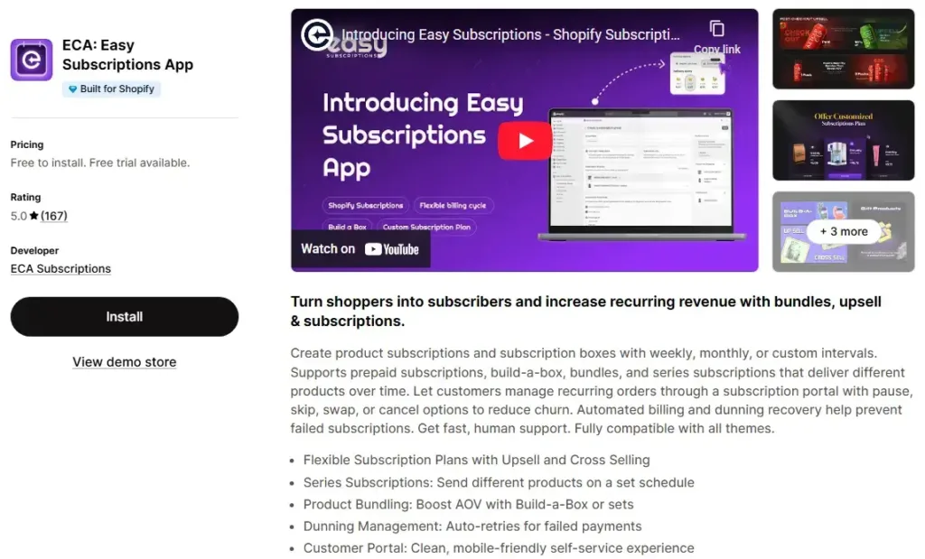 11. Easy Subscription