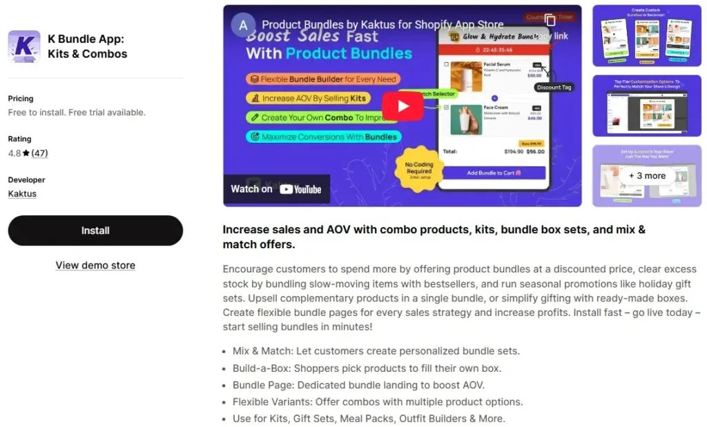 12. K Bundle App Kits Combos