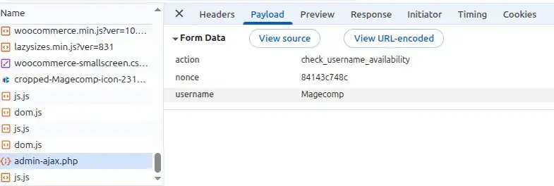 Payload and response 2