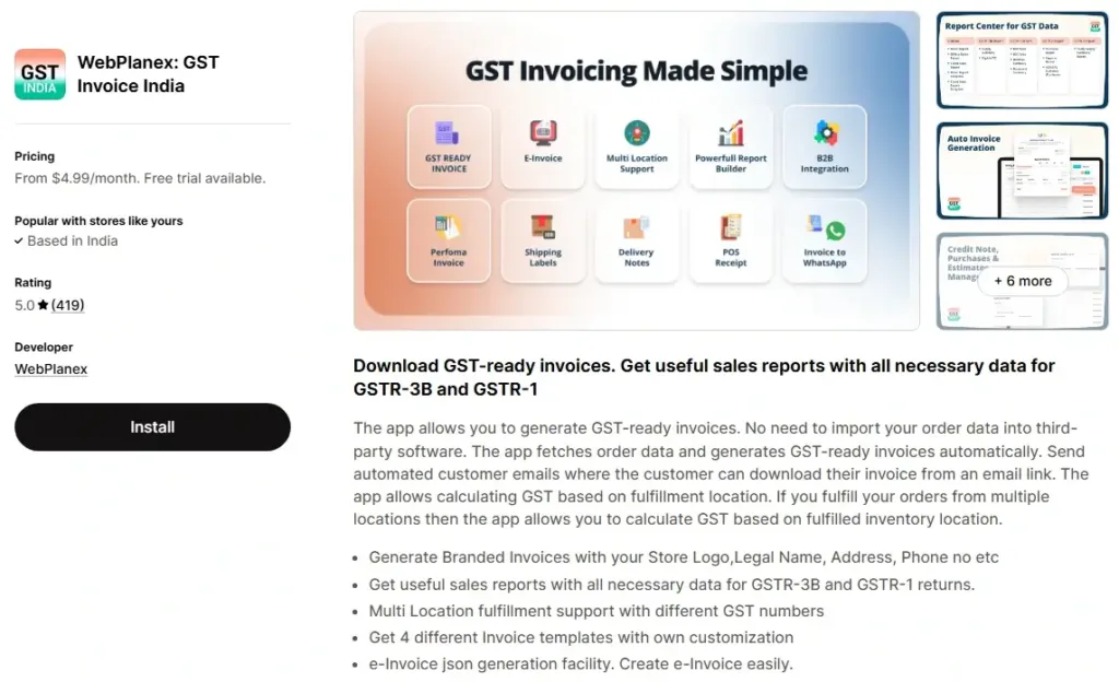 3. GST Invoice India