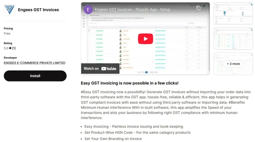7. Engees GST Invoices