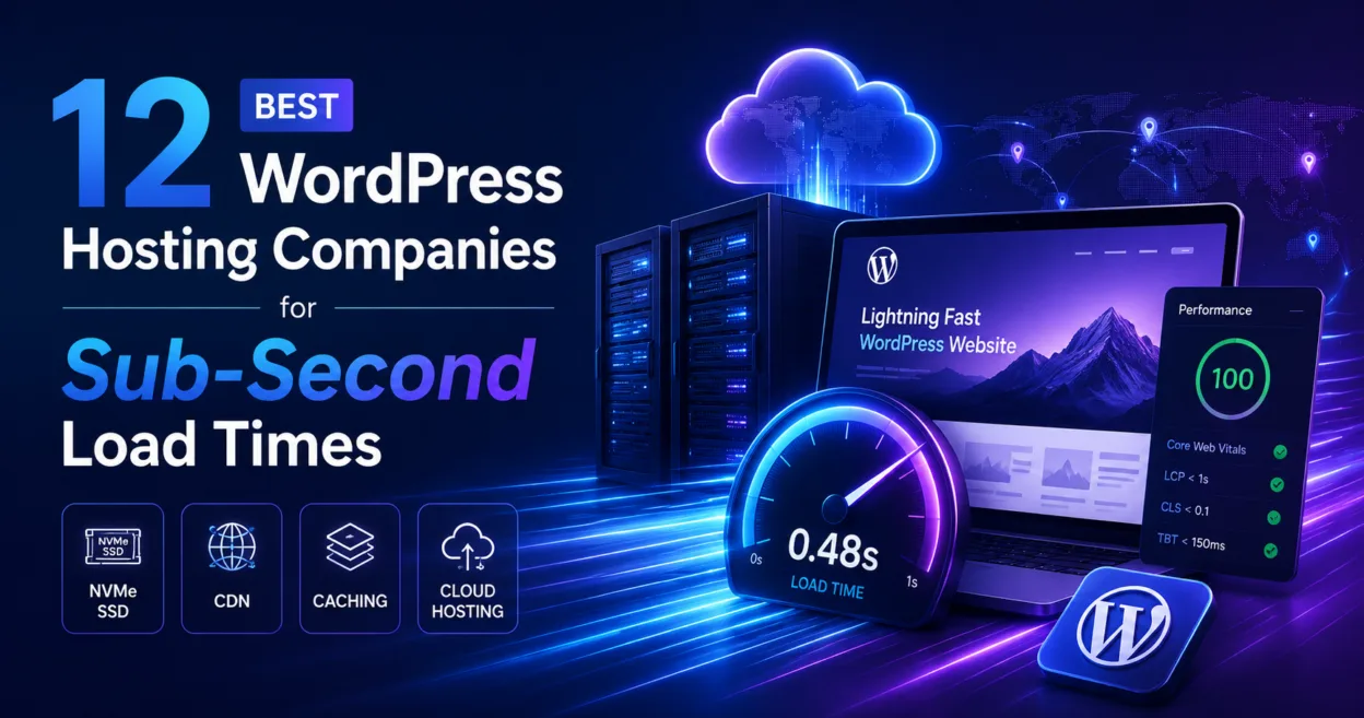 12 Best WordPress Hosting Companies for Sub-Second Load Times