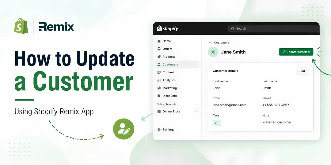 How to Update a Customer Using Shopify Remix App