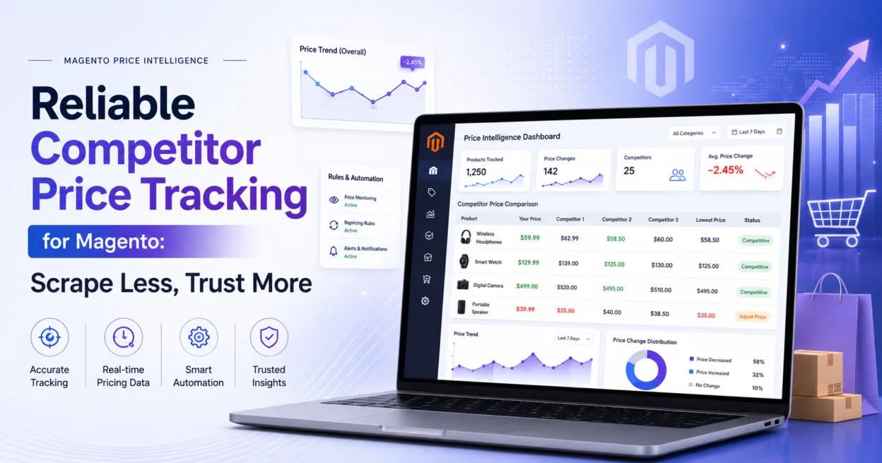Reliable Competitor Price Tracking for Magento Scrape Less, Trust More