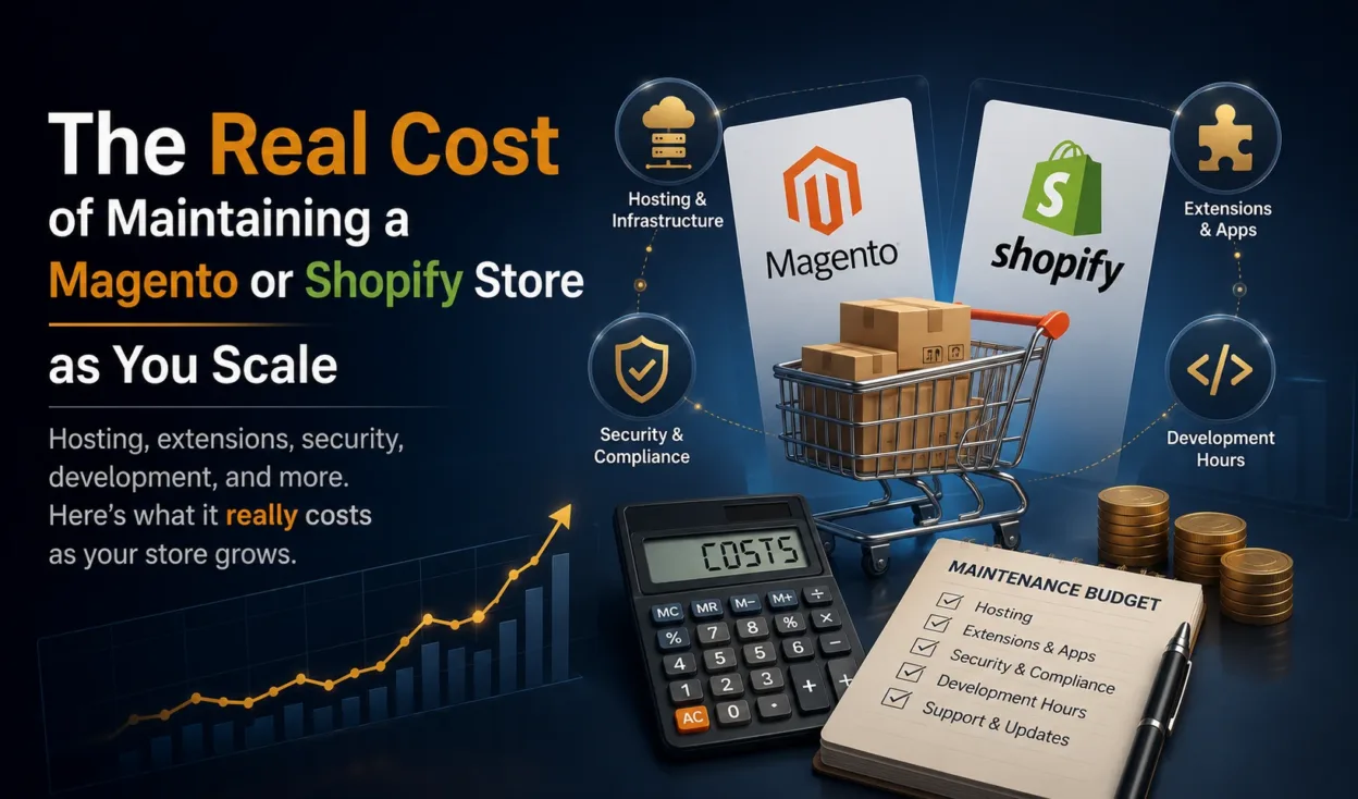 The Real Cost of Maintaining a Magento or Shopify Store as You Scale