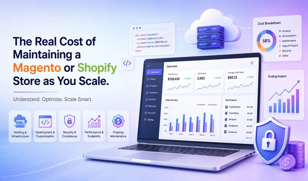 The Real Cost of Maintaining a Magento or Shopify Store as You Scale