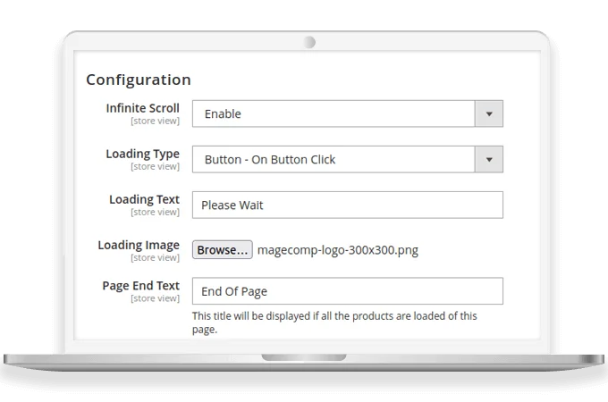 Customize the Message at the Page End
