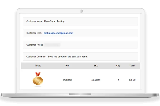 Receive Customer Quotes Inquiries Via Email