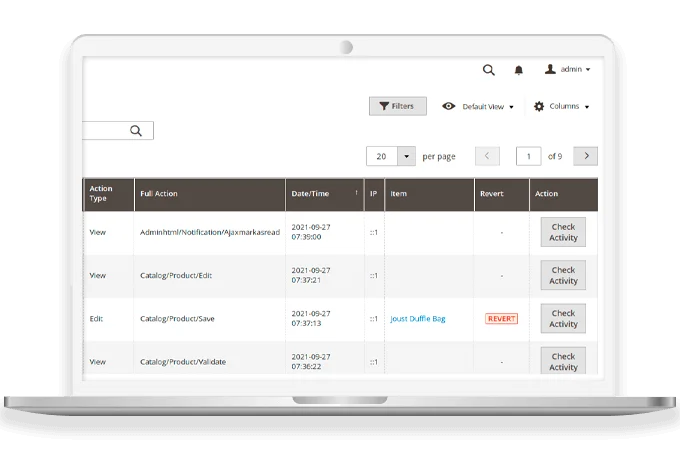 Ability to Revert Back Changes Applied