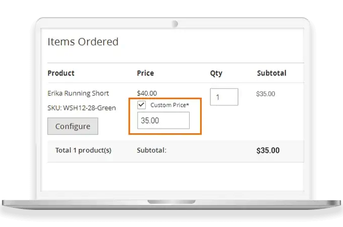 Apply Custom Price for Product & Send Quote