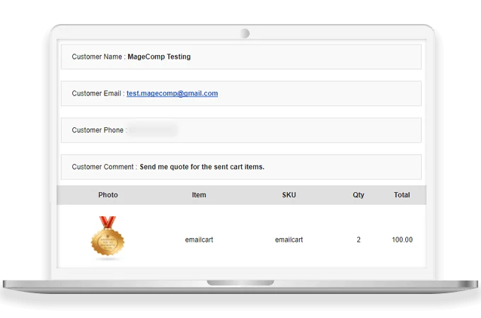 Receive Customer Quote Inquiries via Email