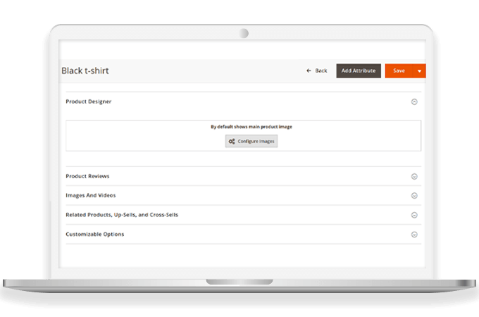 Product designer tab added to backend product edit