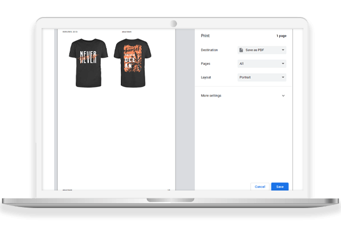 Allow customers to share custom products via social media
