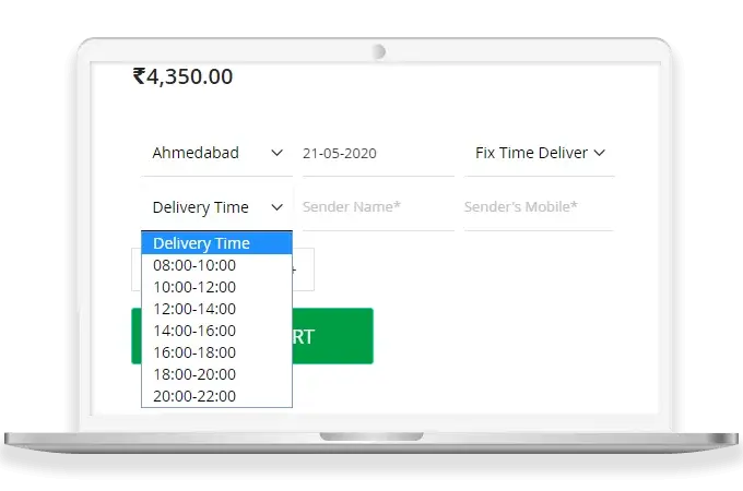 Set Time Slots for Product Delivery