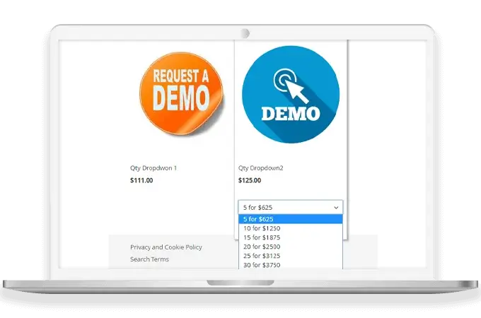 Display Quantity Dropdown for Specific Products