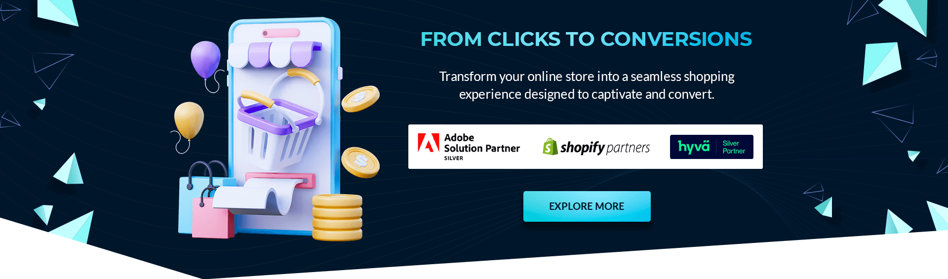 MageComp is Partner With Adobe, Hyva Silver partner and Shopify Partner