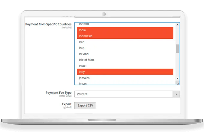 Allow Specific Countries for COD Payments
