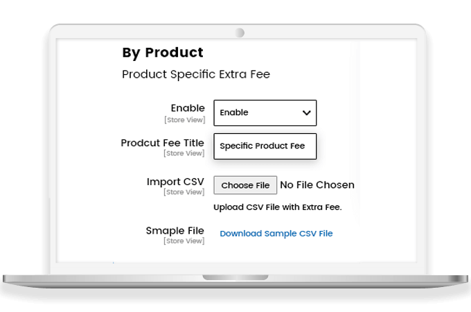 Specify Tax Calculation on Extra Fees