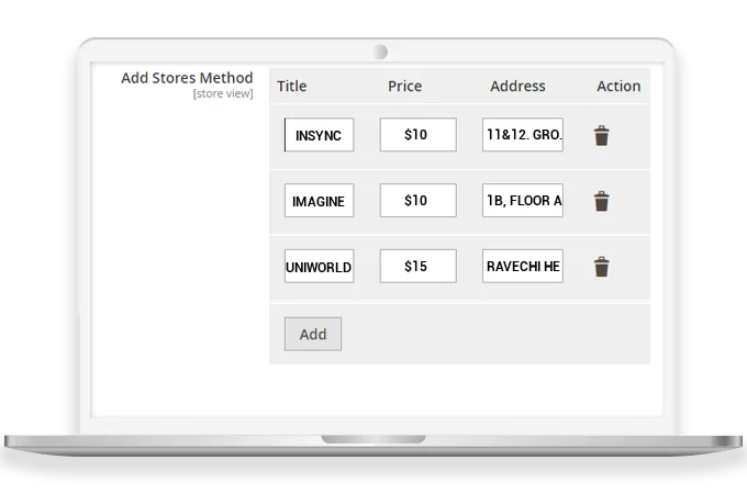 Configure Multiple Store Pickups Available