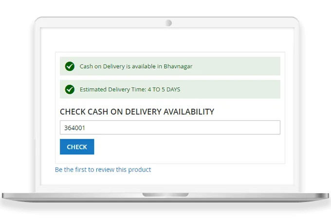 Customers Can Verify Their Location for COD with Zip Code
