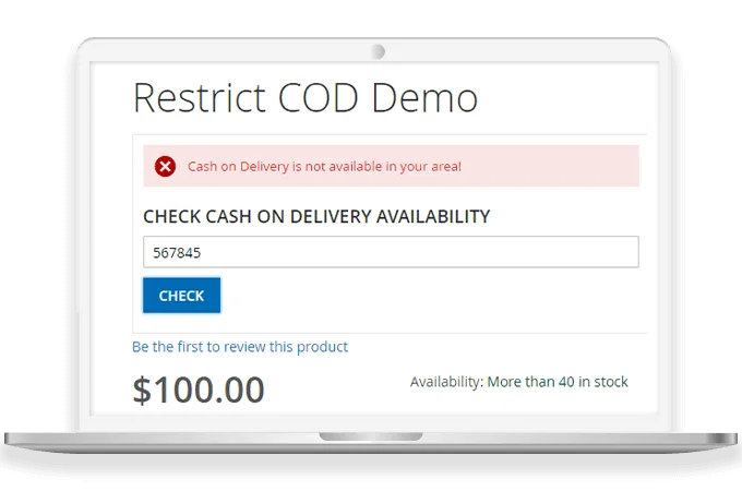 Disable COD automatically if the Location is Restricted