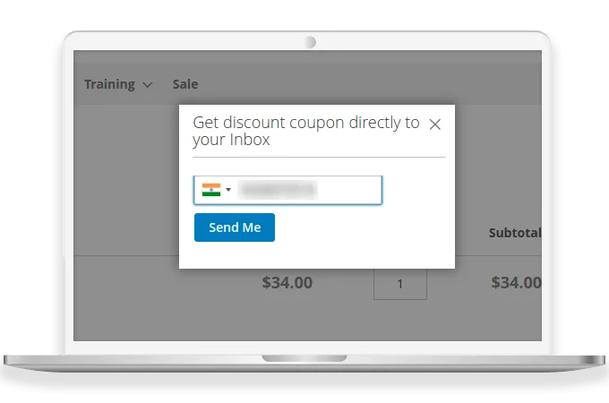 Instant Coupon Code Sharing with Customers